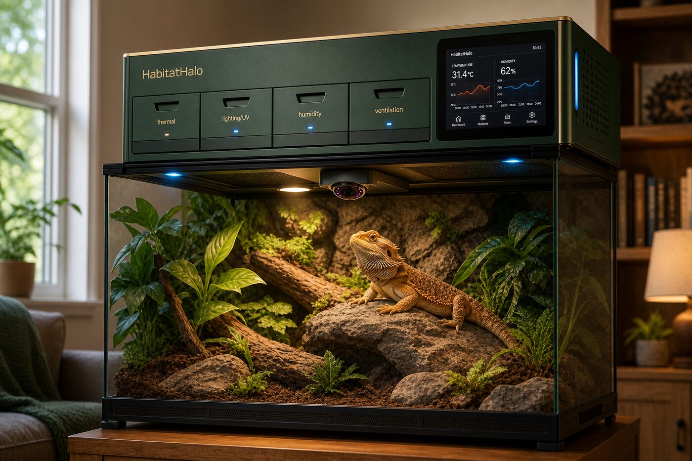 Installed over an enclosure (front)