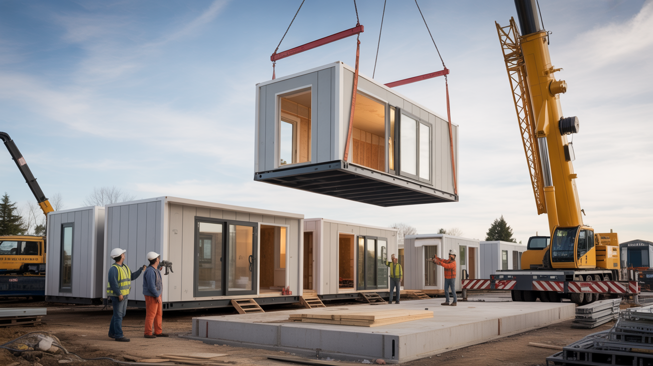 Solar-powered modular community with renewable energy infrastructure
